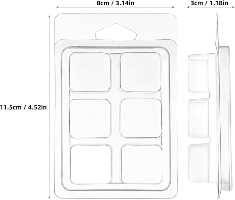 Wax Melt Clamshell Molds 80 Packs