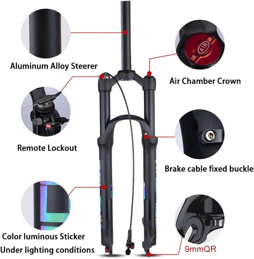 BOLANY Mountain Bike Air Suspension Fork