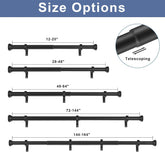 Telescoping Curtain Rods 28-48 Inch
