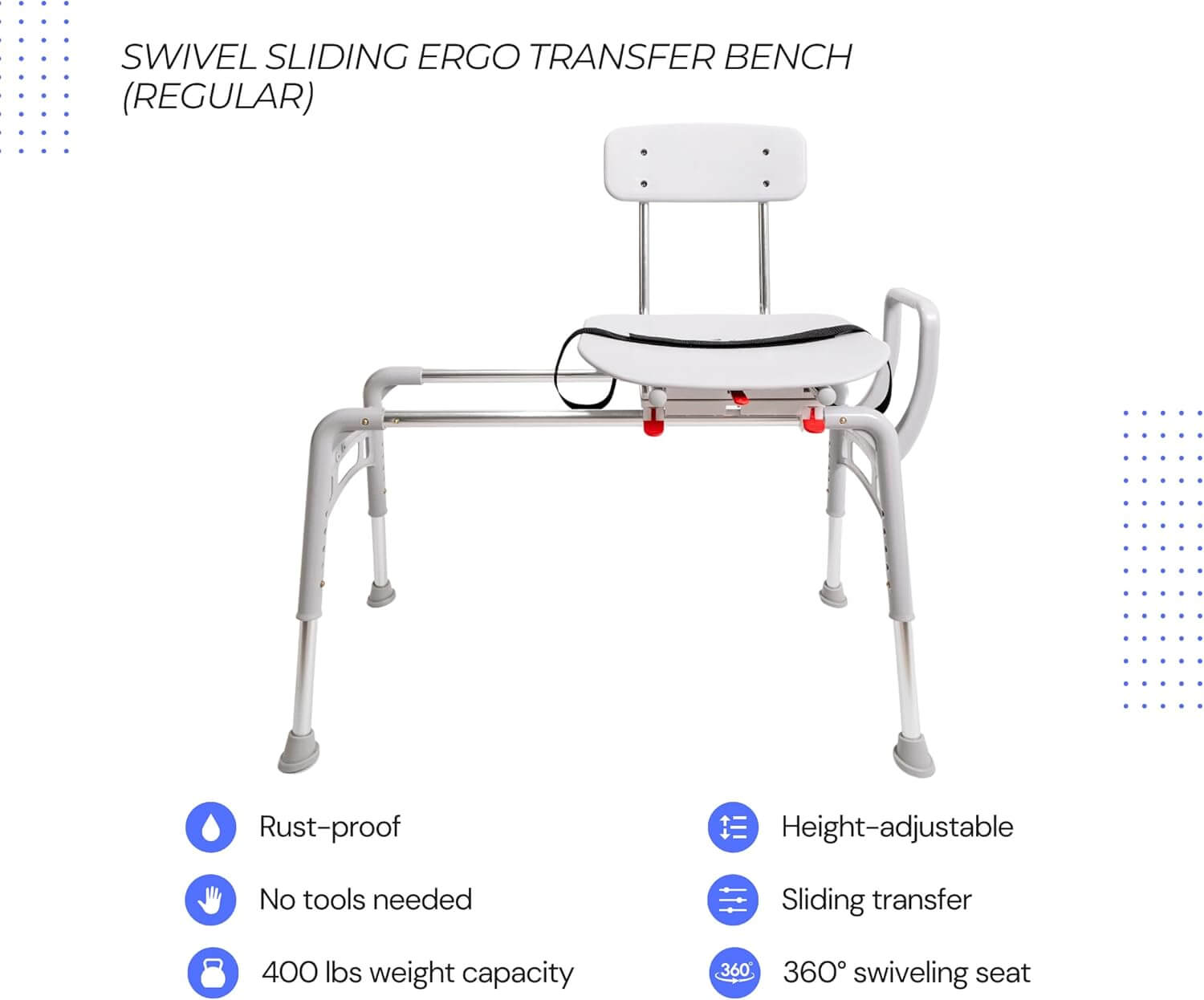 EagleHealthSlidingShowerChair