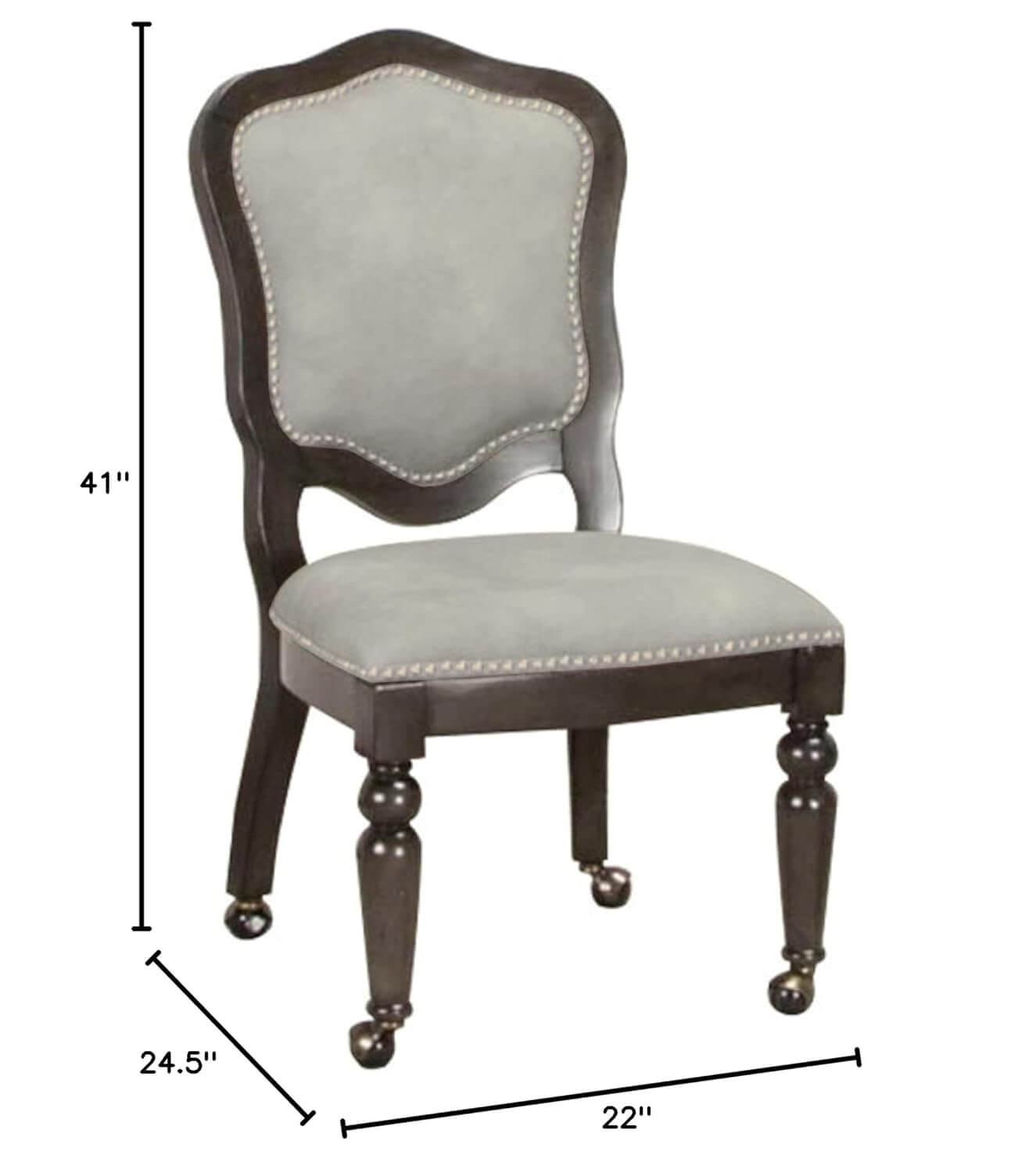 Gray Dining Chair Casters