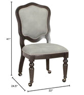 Gray Dining Chair Casters