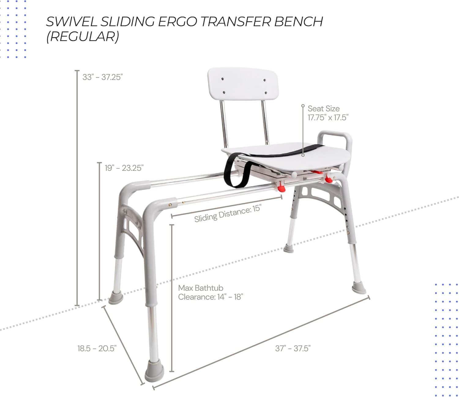 EagleHealthSlidingShowerChair