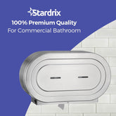Stainless Steel Twin Jumbo Toilet Paper Dispenser