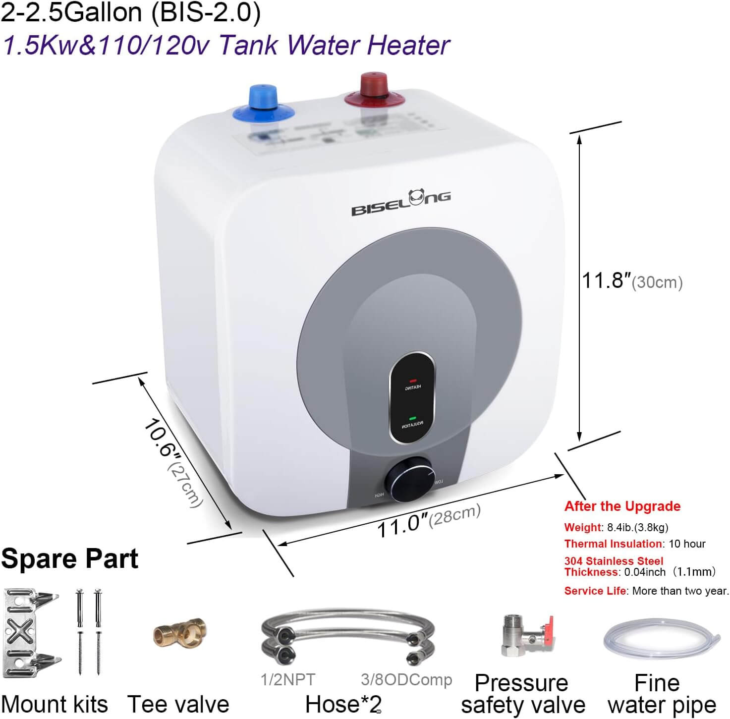 Electric Mini Tank Water Heater