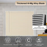 Cordless Aluminum Mini Blind 1" Slat