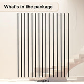 Satin Black Iron Balusters