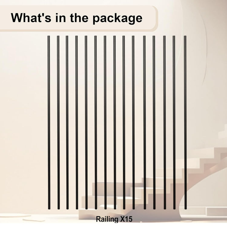 Satin Black Iron Balusters