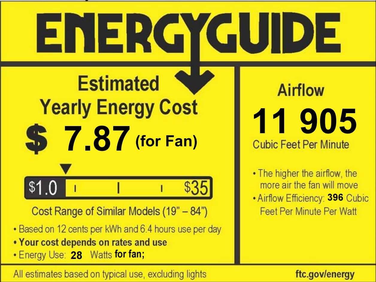 72 Inch Ceiling Fan with Lights and Remote Control