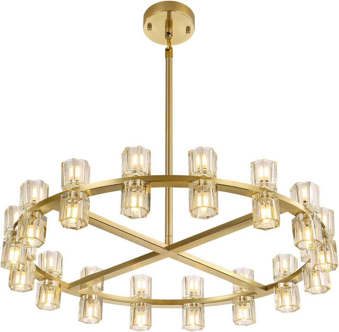40-Light Gold Chandelier