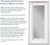 Cordless French Door Roller Shades