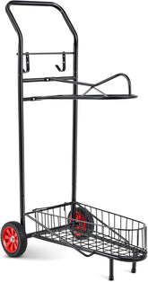 Heavy Duty Rolling Saddle Rack Horse Tack Cart with Wheels for Stable Organization