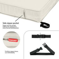 Pcinfuns Outdoor Bench Cushion