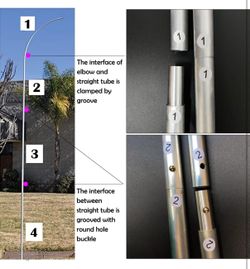Portable Swooper Flag Pole Kit