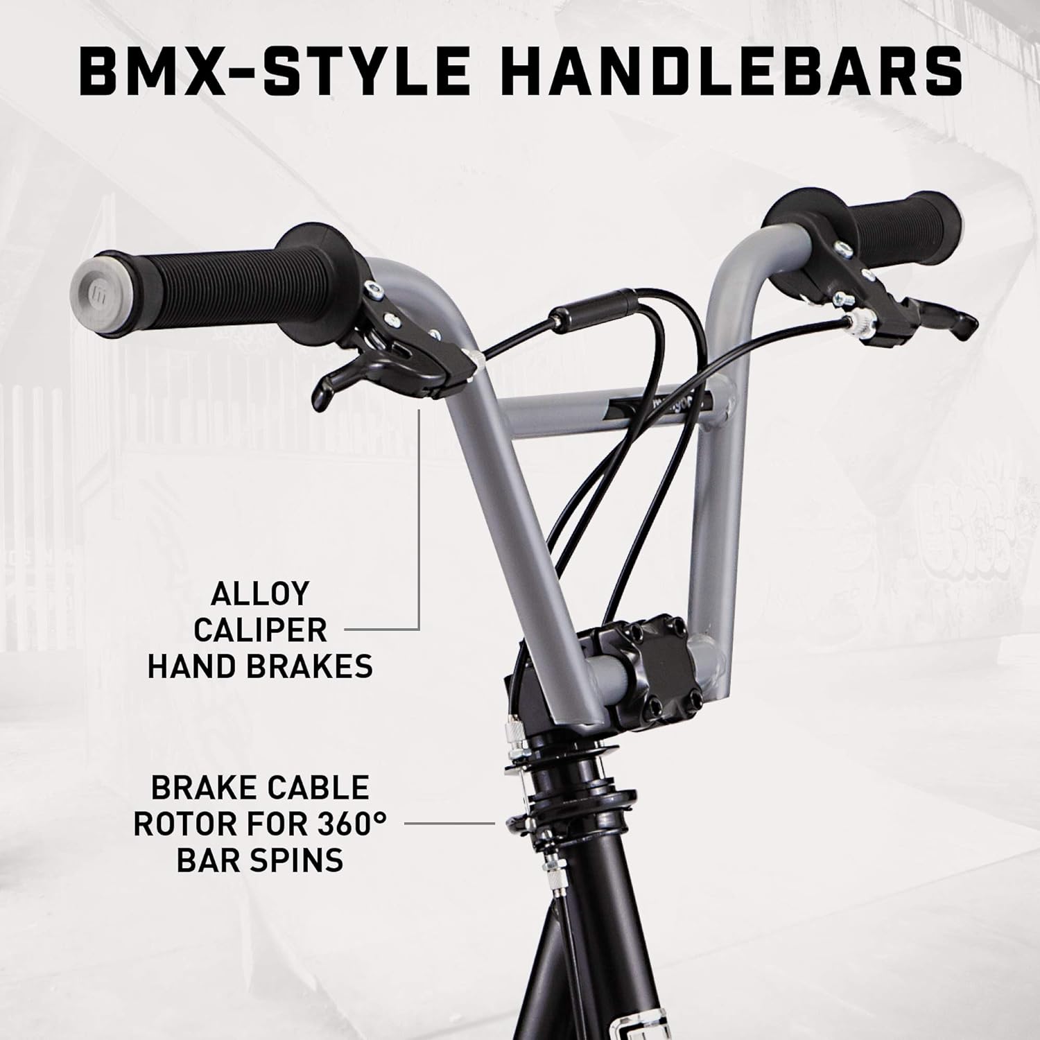 Mongoose Trace Air Scooter: 12-inch Air Tires for Smooth Ride & Fun