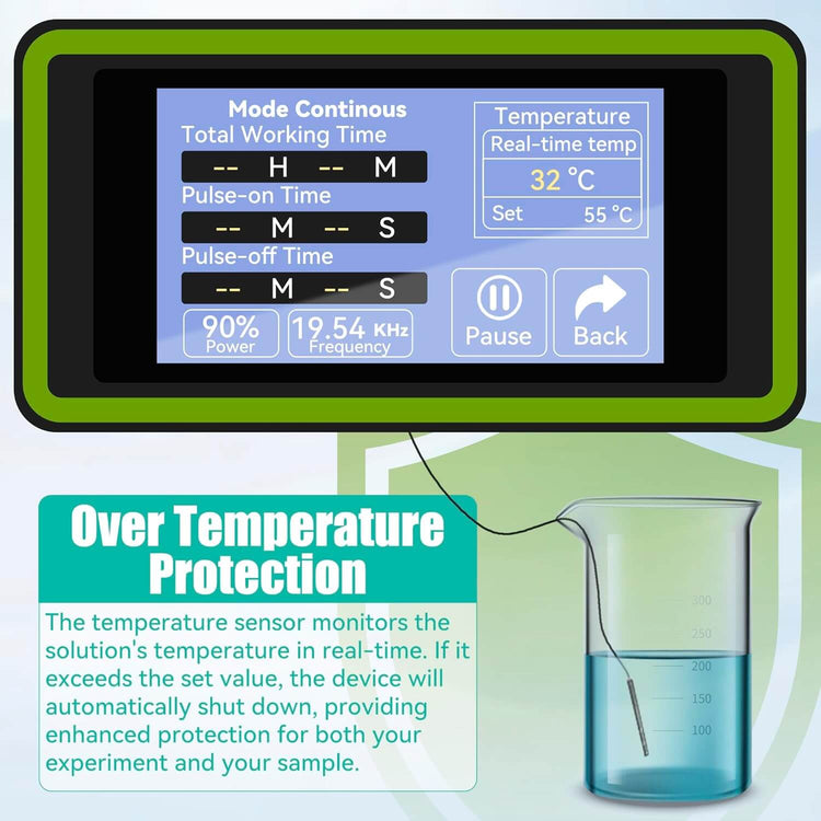 7 Touch Screen Ultrasonic Homogenizer 300W