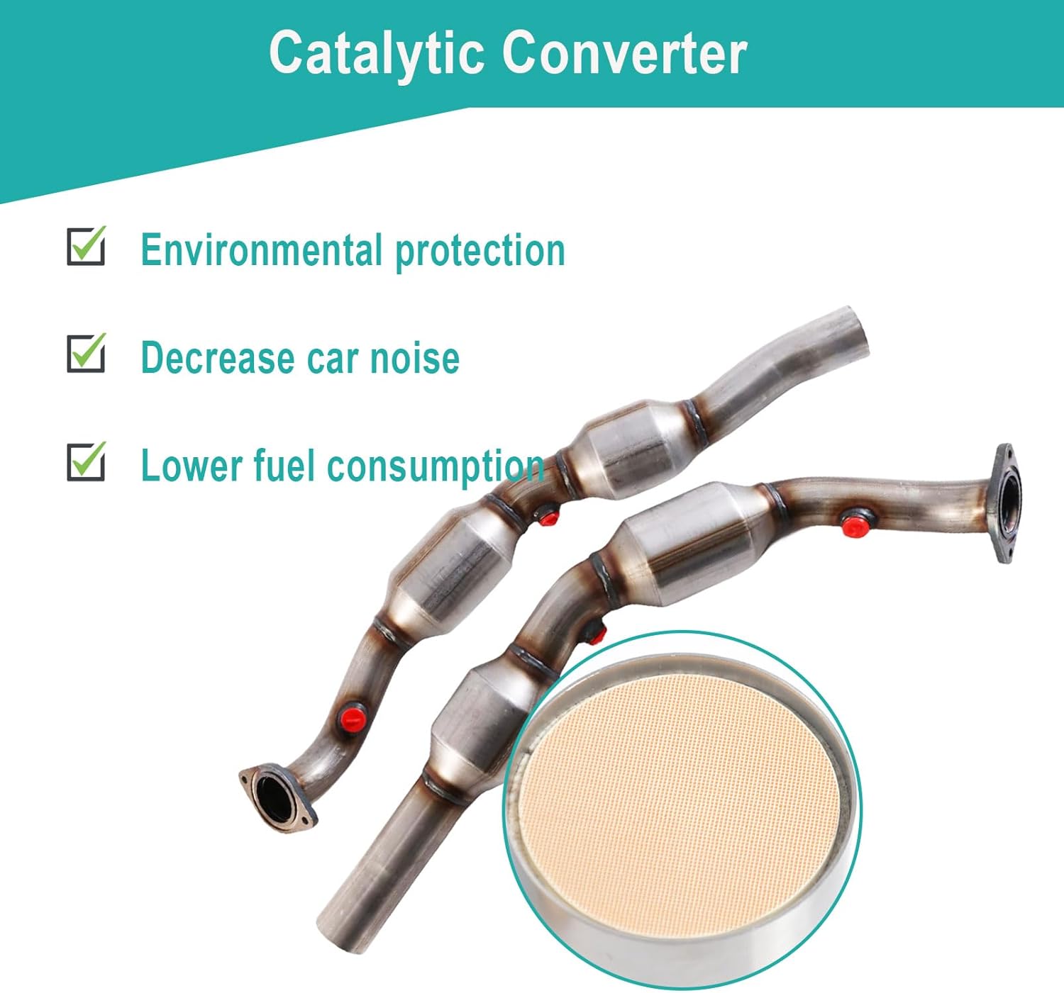 EPA Compliant Exhaust Manifold Catalytic Converter for 2010-2011 Chevy Camaro 3.6L V6
