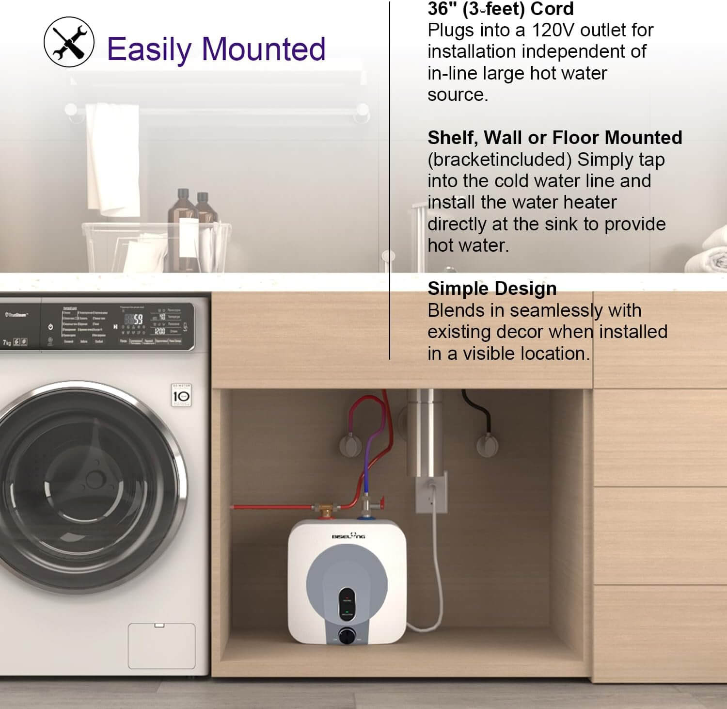 Electric Mini Tank Water Heater
