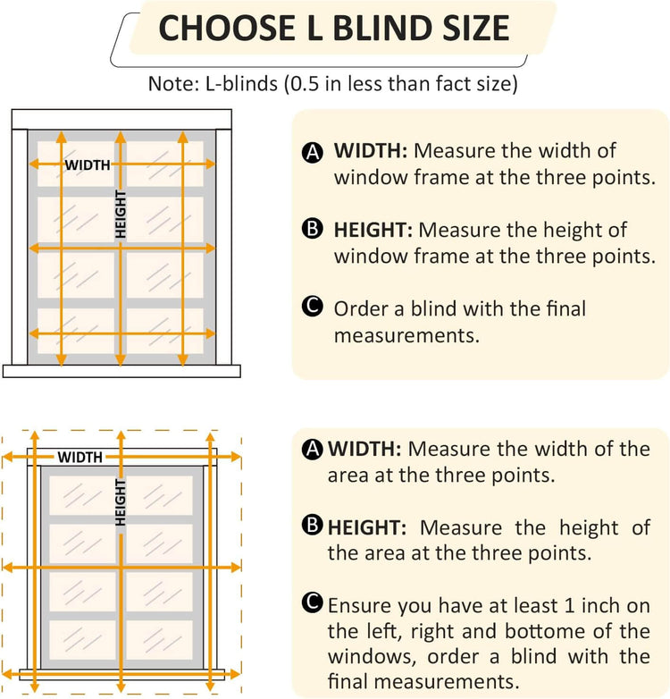 Cordless Vinyl Mini L Blinds