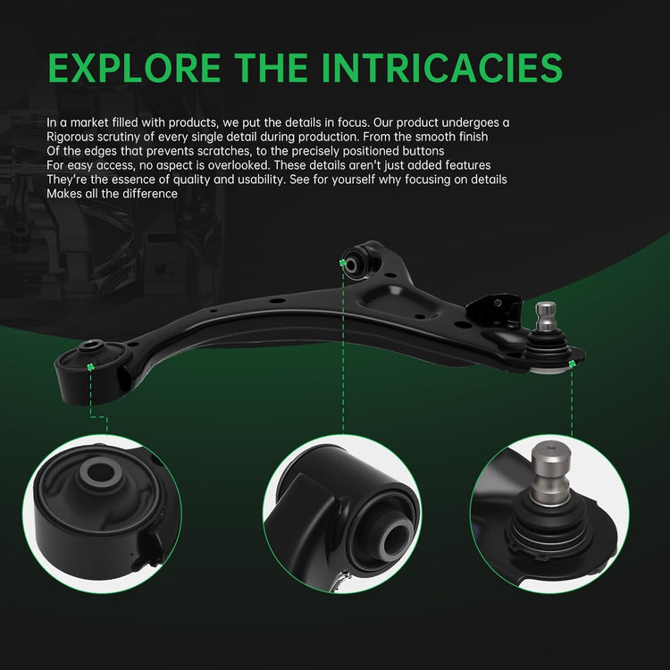 AUQDD 10-Piece Front End Kit: Hyundai Santa Fe 2007-2012, Kia Sorento 2011-2013