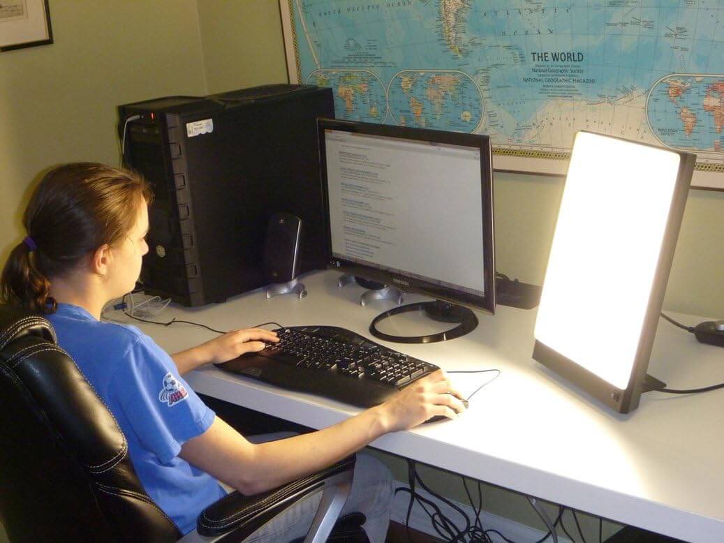 10000 Lux Light Therapy Lamp by Northern Light Tech