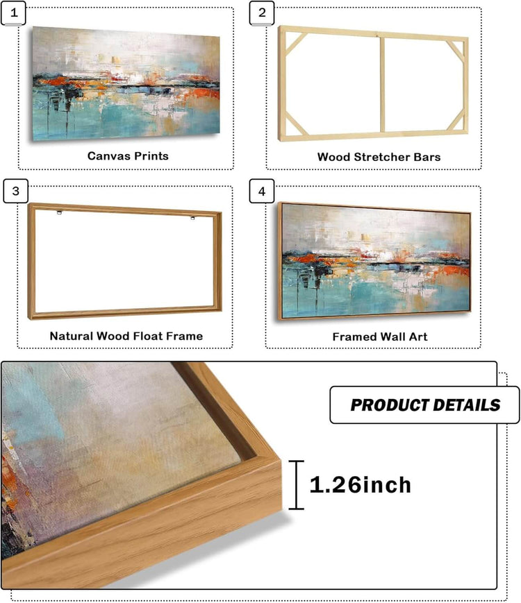 Vibrant Abstract Canvas Wall Art