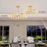 40-Light Gold Chandelier
