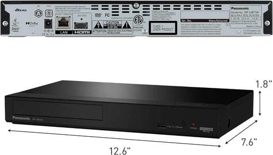 Panasonic 4K Blu Ray Player