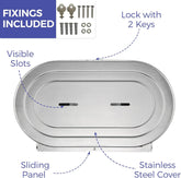 Stainless Steel Twin Jumbo Toilet Paper Dispenser