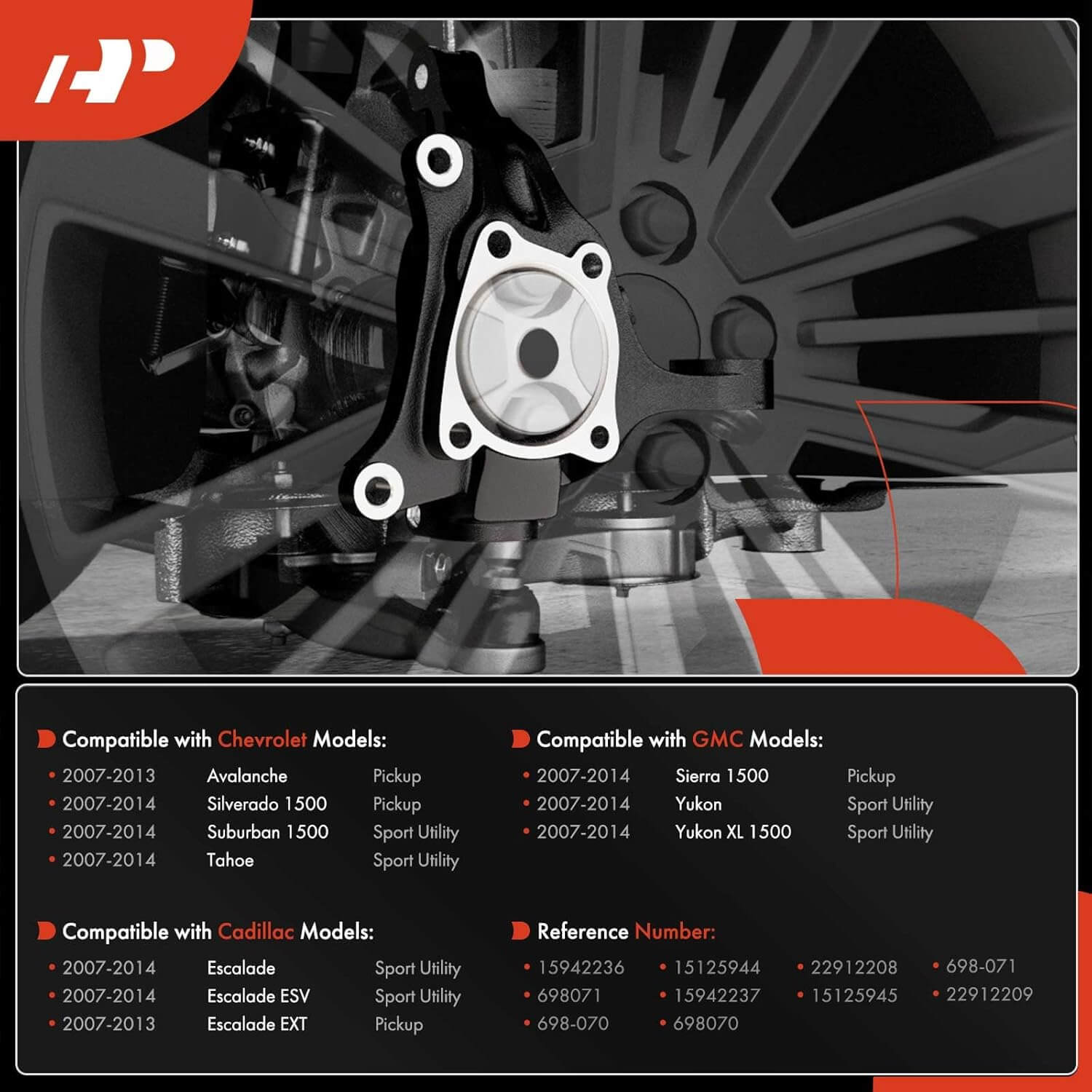 A-Premium Front Suspension Steering Knuckle