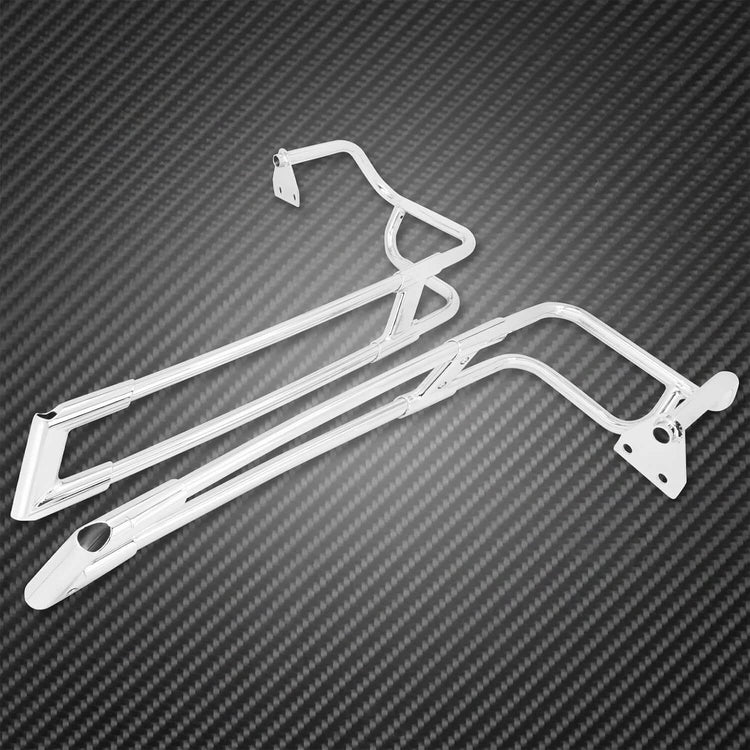 Chrome Saddlebag Guard Mounts for Harley Touring Models 2014-2023