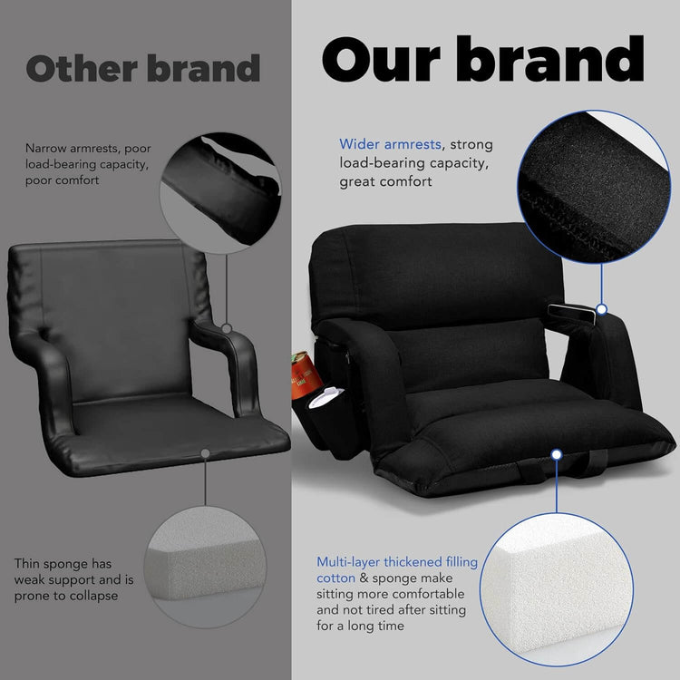 Wide Stadium Seat Recliner