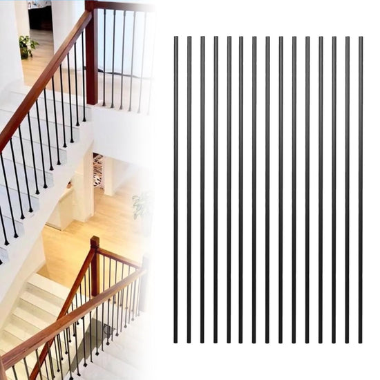 Satin Black Iron Balusters