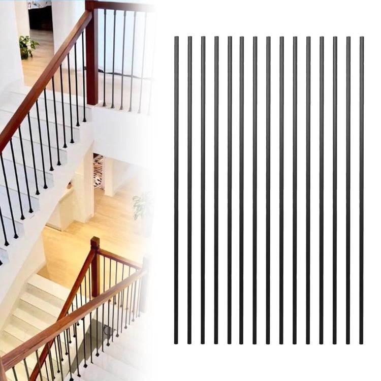 Satin Black Iron Balusters