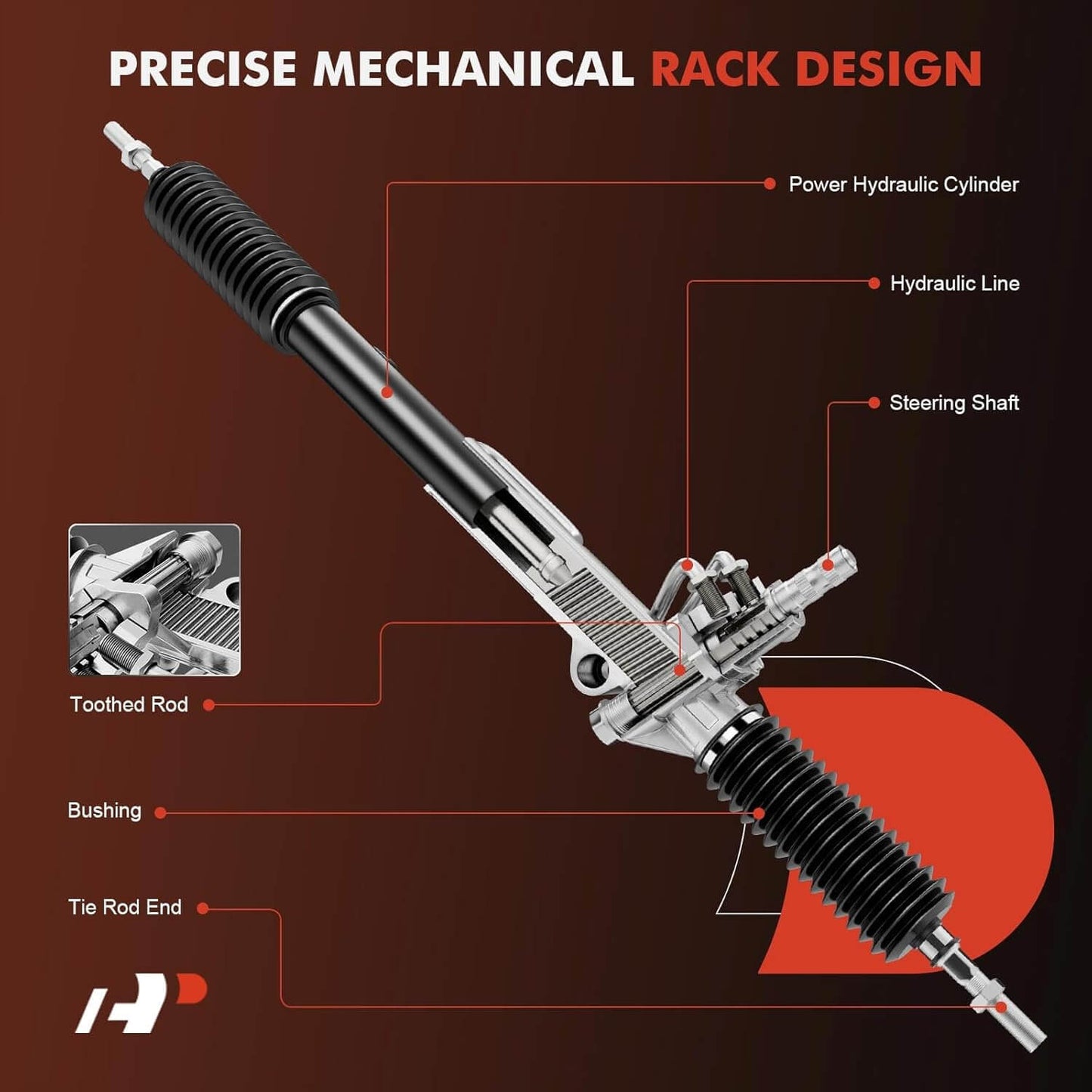 Hydraulic Power Steering Rack