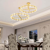 40-Light Gold Chandelier