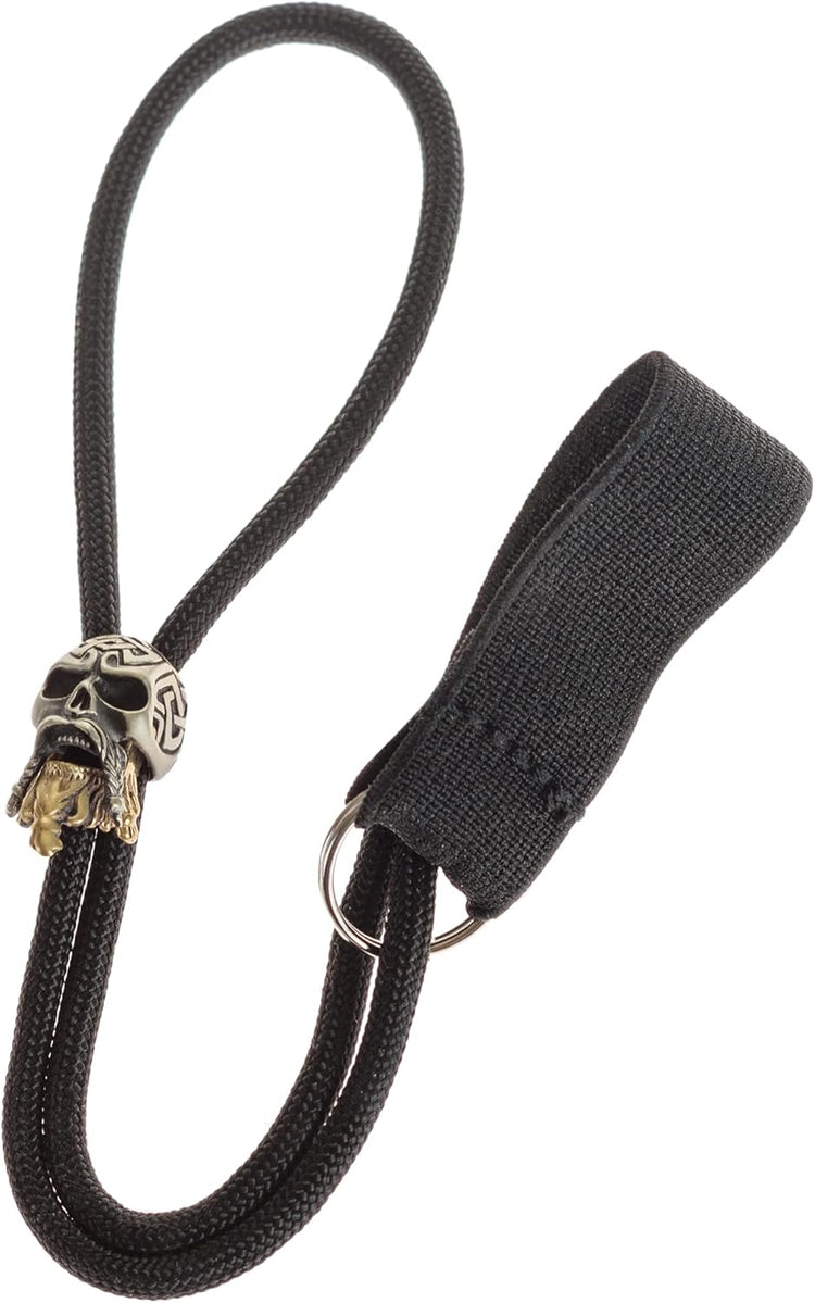 Nutcracker Hardwood Walking Stick for Men - Carved Cane with Skull Strap