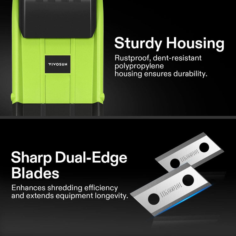 VIVOSUN 15-Amp Electric Wood Chipper/Shredder