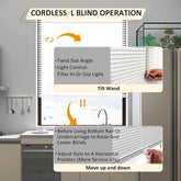 Cordless Vinyl Mini L Blinds