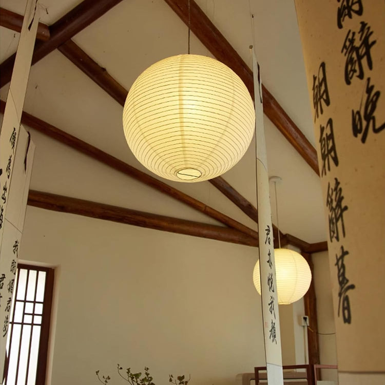 Round White Paper Lantern