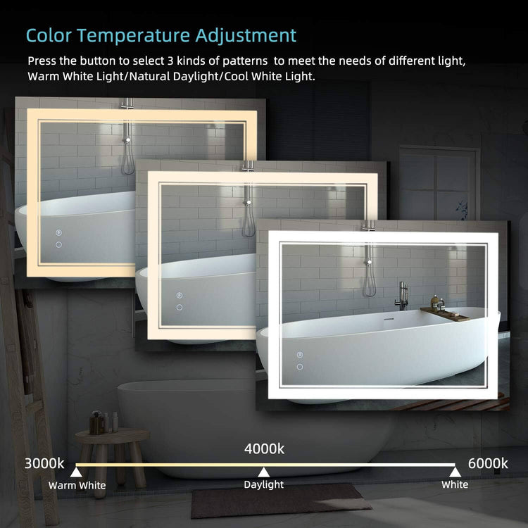 28" LED Bathroom Mirror