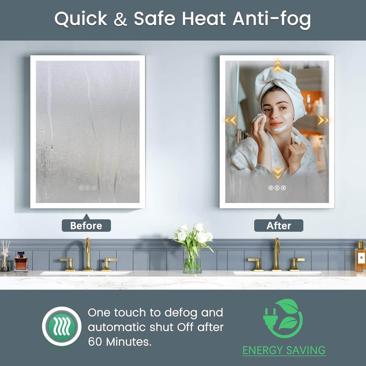 16x24 Inch Medicine Cabinet with Dimmable Lights