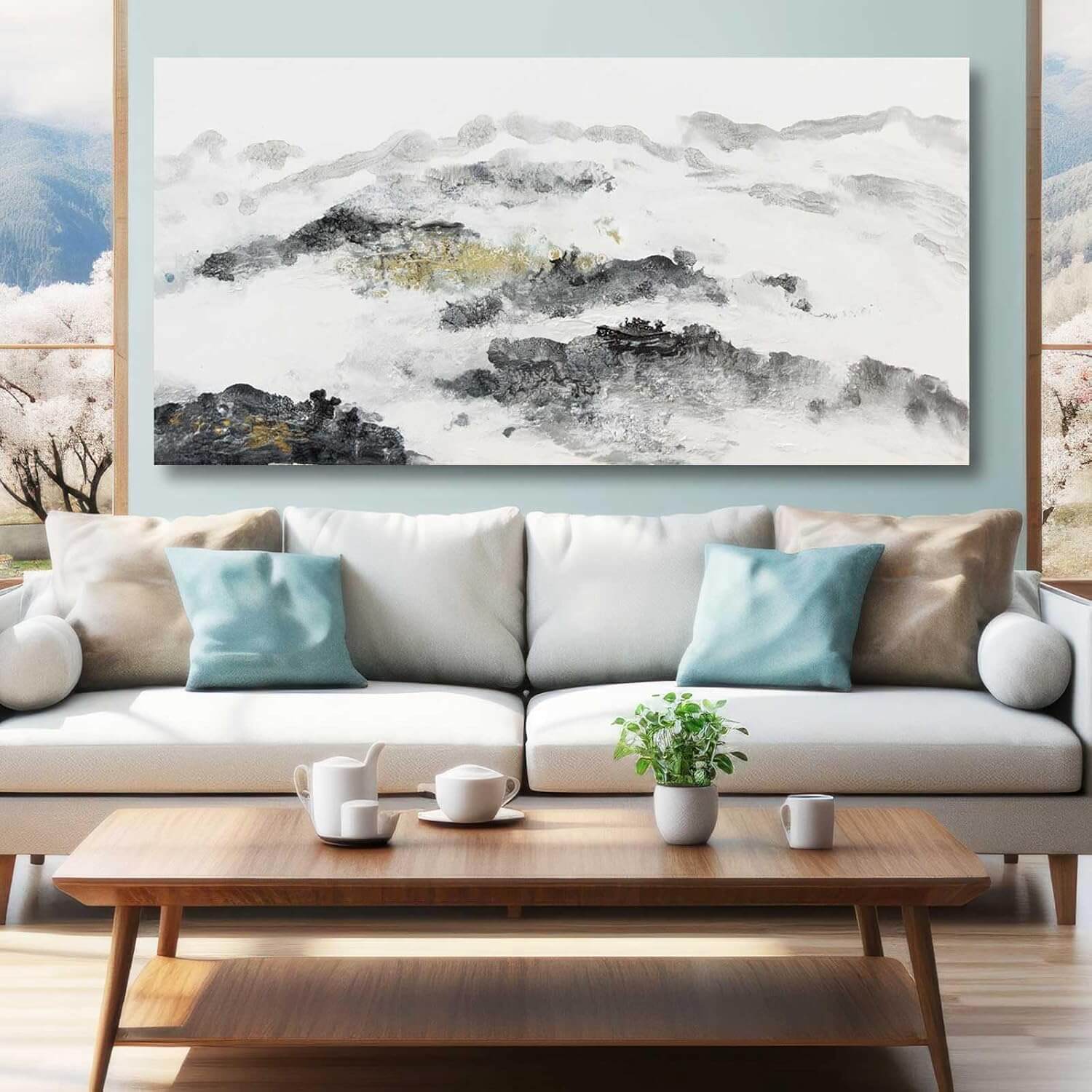 Mountain Abstract Wall Art