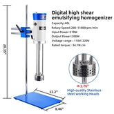 High Speed Lab Homogenizer Mixer