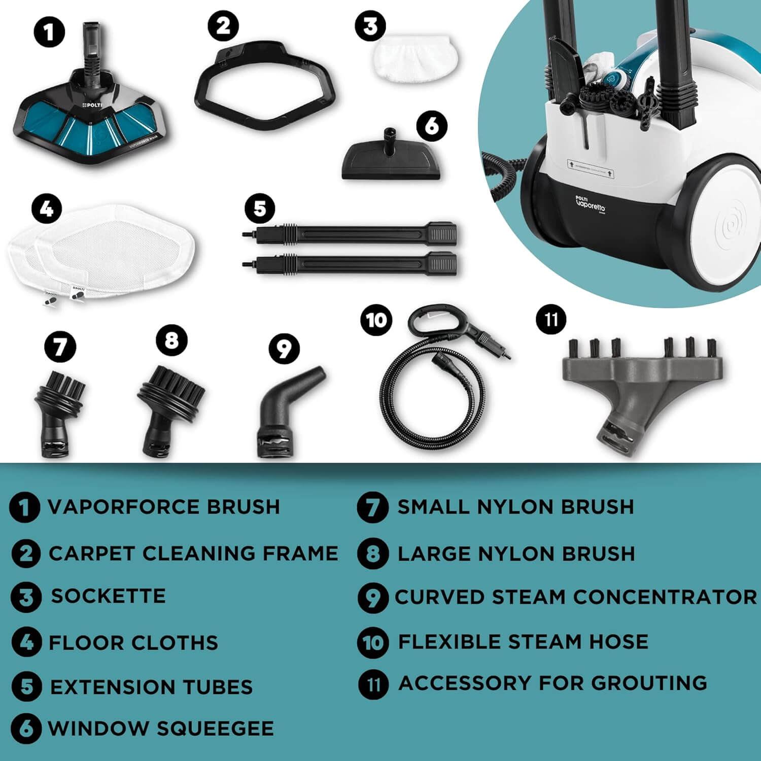 POLTI Vaporetto Smart 100 Steam