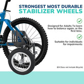 Moshay Heavy Duty Adult Bicycle Training Wheels for 24-29 Inch Bikes