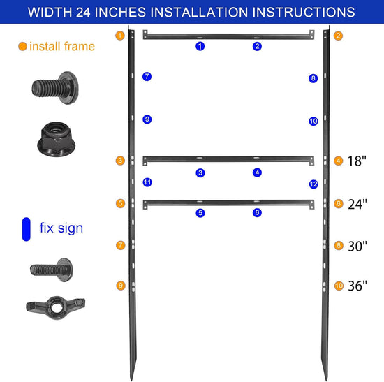 Adjustable H Frame Real Estate Yard Sign