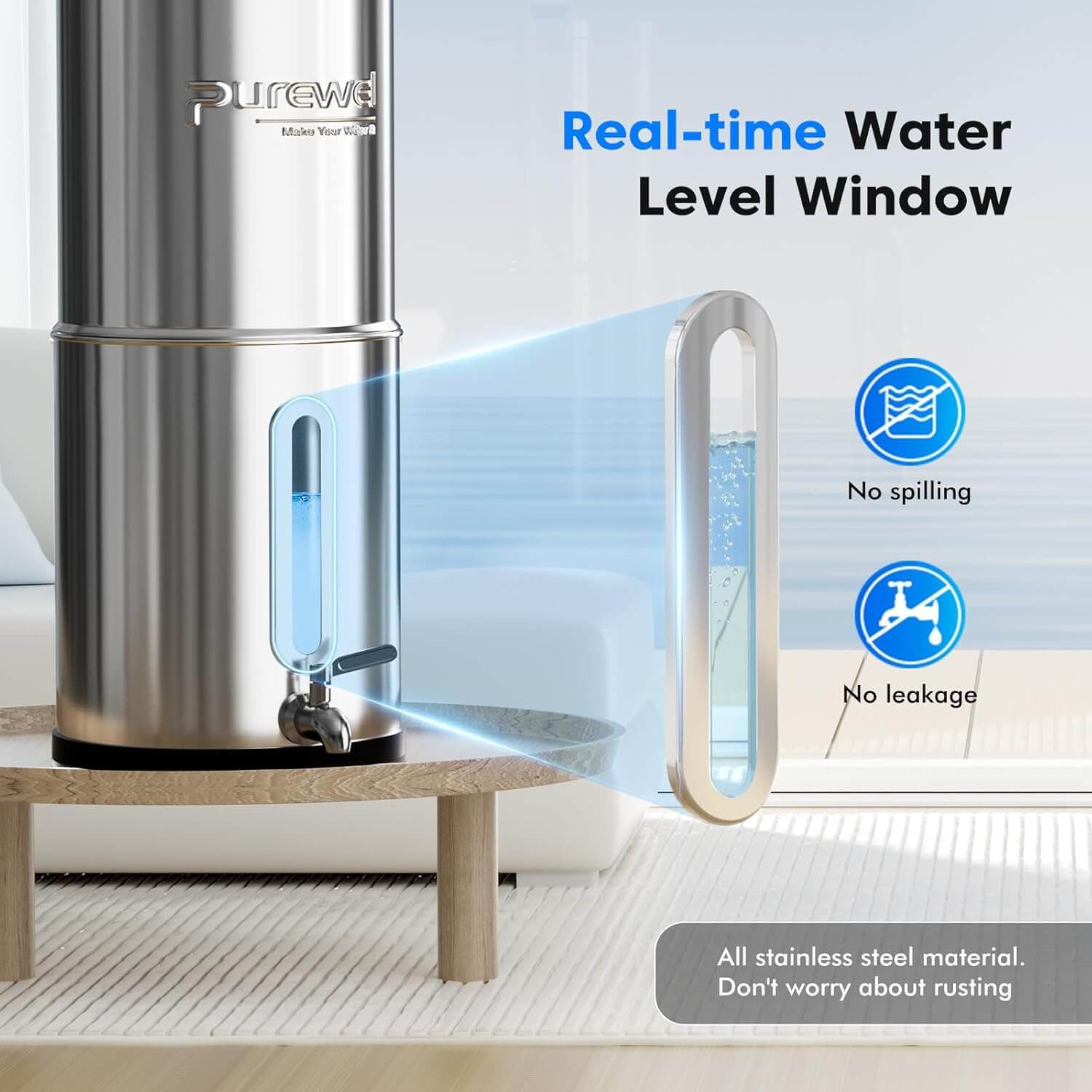 Purewell Ultra 2.25G Countertop Water Filter