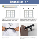 Telescoping Curtain Rods 28-48 Inch