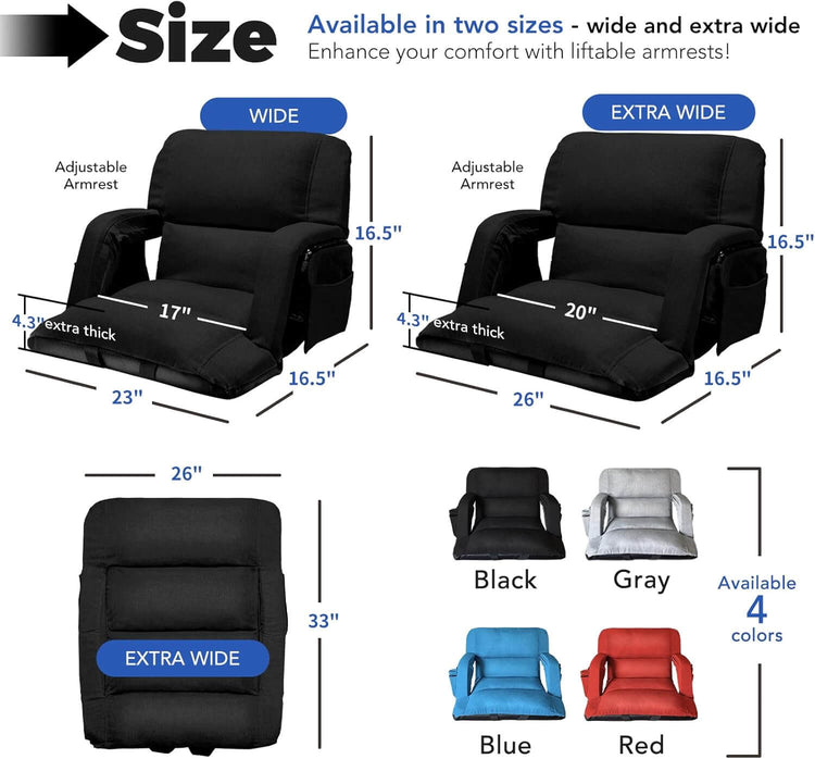 Wide Stadium Seat Recliner